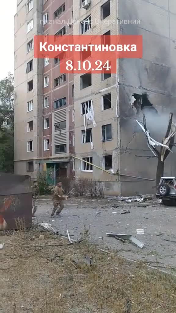 Bombardement à Kostiantynivka