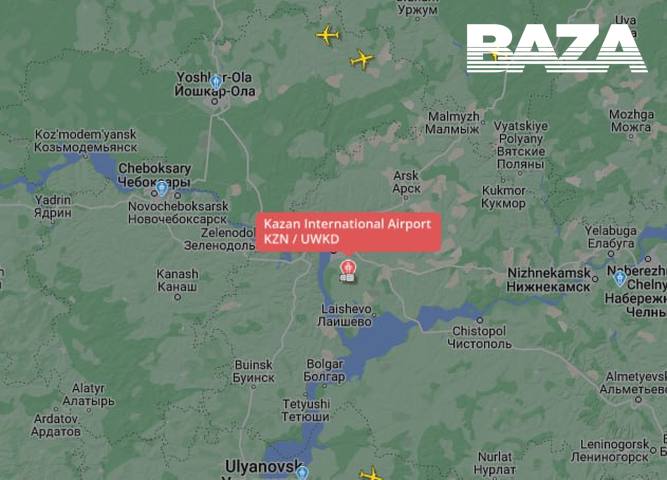 Kazan airport is temporarily not accepting or sending flights. According to the Baza, due to the threat of drone attacks