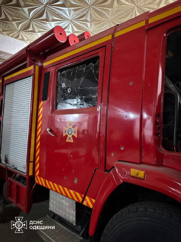 Firefighting station damaged, 2 rescuers wounded as result of Russian missile attack in Odesa region