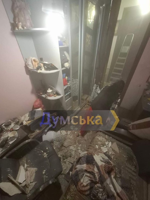 Una casa residencial fue blanco de un ataque ruso en Odesa