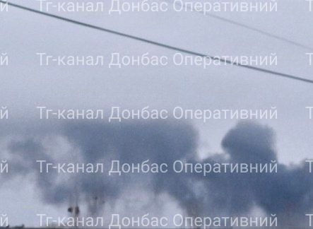 Fire reported after strikes in the area of Sloviansk power station