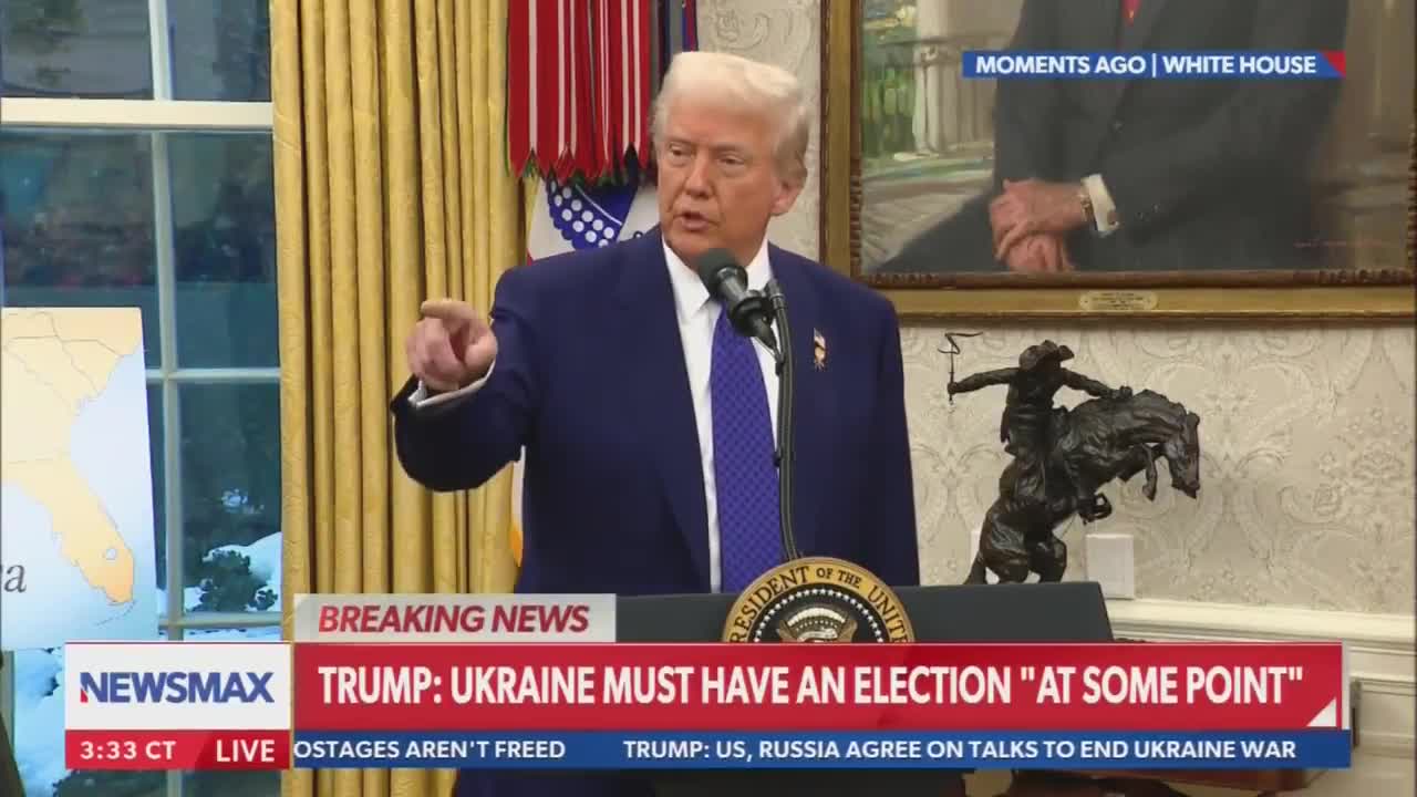 REPORTER: Do you view Ukraine as an equal member of this peace process?  TRUMP: Ummmm . it's an interesting question. I think they have to make peace. That was not a good war to go into