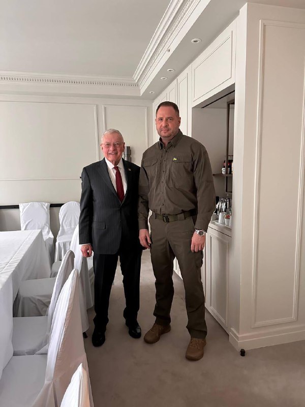 Head of the Office of the President of Ukraine Andriy Yermak at Munich Security Conference met with U.S. Representative for Ukraine and Russia Keith Kellogg