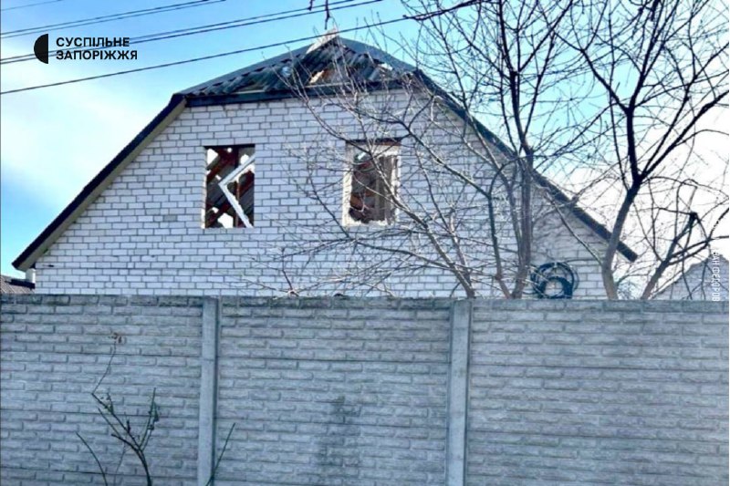 Damage in Zaporizhzhia as result of Russian attack