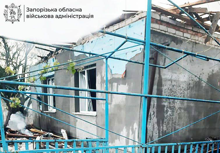 В результате обстрелов и авиаударов ВС РФ в Запорожской области вчера погибли 2 человека, 5 получили ранения