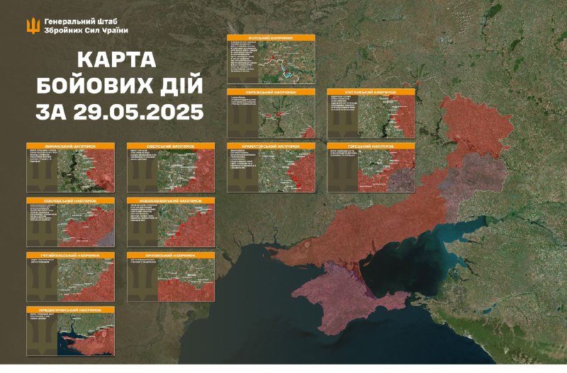 Российская авиация нанесла авиаудары по Хотиевке Черниговской области, Мирополью, Миропольскому, Барило, Писаровке, Осоевке Сумской области, Подлиману Харьковской области, Новопавловке Днепропетровской области, Сиверску, Довной Балке Донецкой области, Гуляйполю, Верхней Терсе, Малиновке, Ольховскому, Новоселовке Запорожская область, Ольговка Херсонской области, - сообщает Генеральный штаб ВСУ
