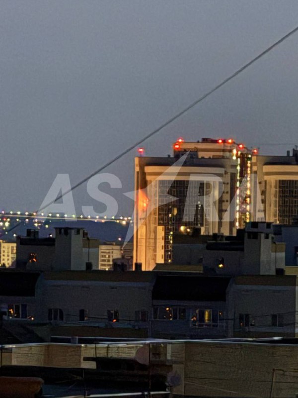 Residential house damaged as result of drone strike in Engels