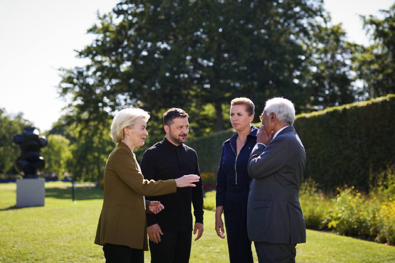 Selenskyj traf sich mit Mette Frederiksen, António Costa und Ursula von der Leyen