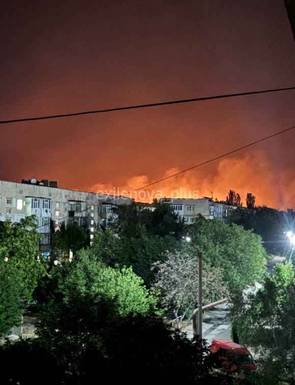 Беспилотники атаковали Токмак на оккупированной части Запорожской области