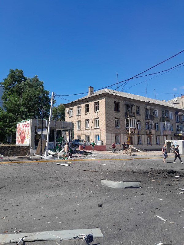 At least 5 people wounded as result of Russian attack with drones in Druzhkivka