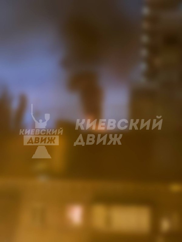 В Киеве зафиксированы новые пожары из-за ударов беспилотников