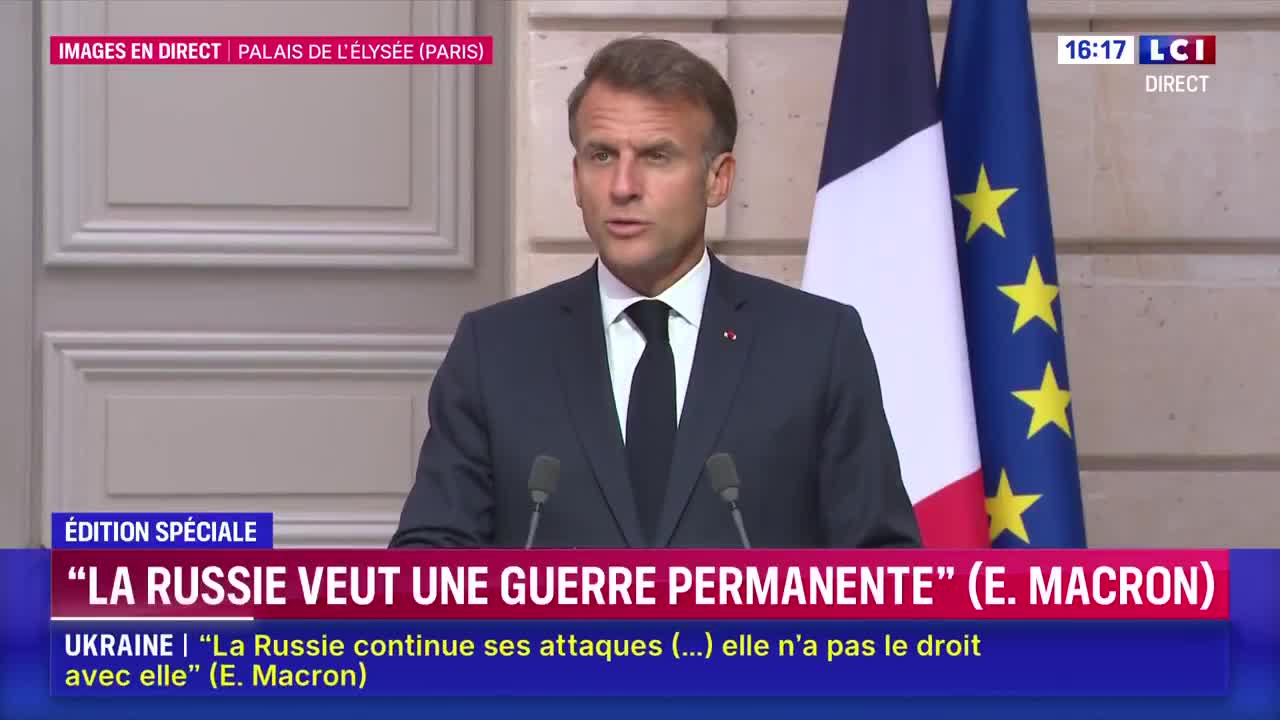 Emmanuel Macron, Güvenlik garantileri, her şeyden önce müzakerelerin Ukrayna ordusunun büyüklüğünü veya yeteneklerini sınırlamamasını sağlamayı amaçlıyor. diyor.