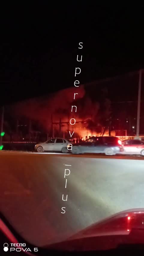 Un important incendie dans une sous-station de Kinel'-Tcherkassy, dans l'oblast de Samara, pourrait survenir après une frappe de drone.