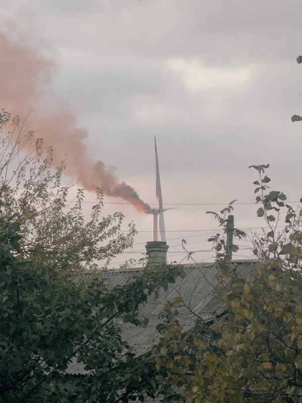 Un générateur éolien a pris feu près de Kramatorsk à la suite d'une attaque présumée de drone