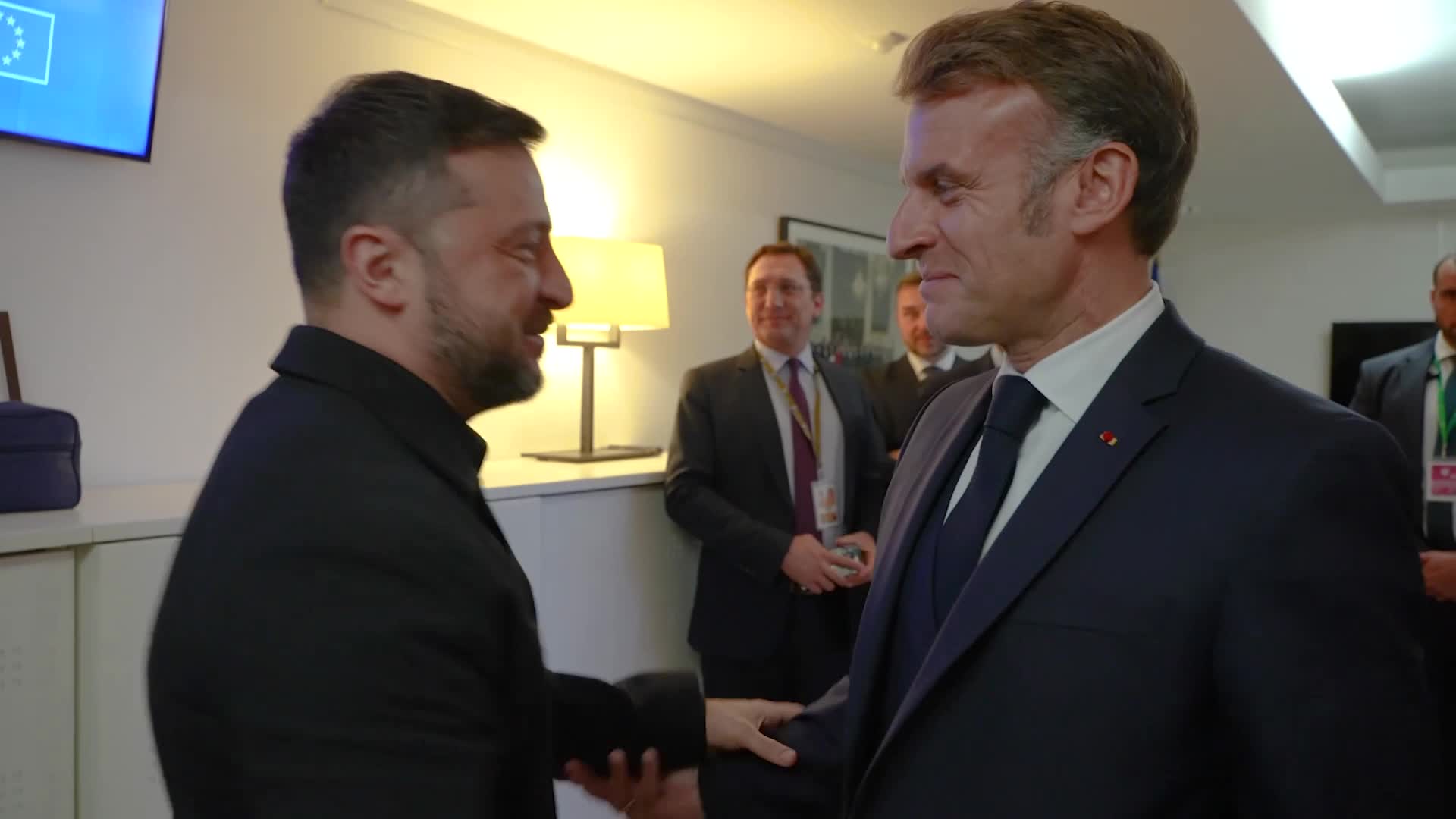 Le président Zelensky a rencontré le président Macron