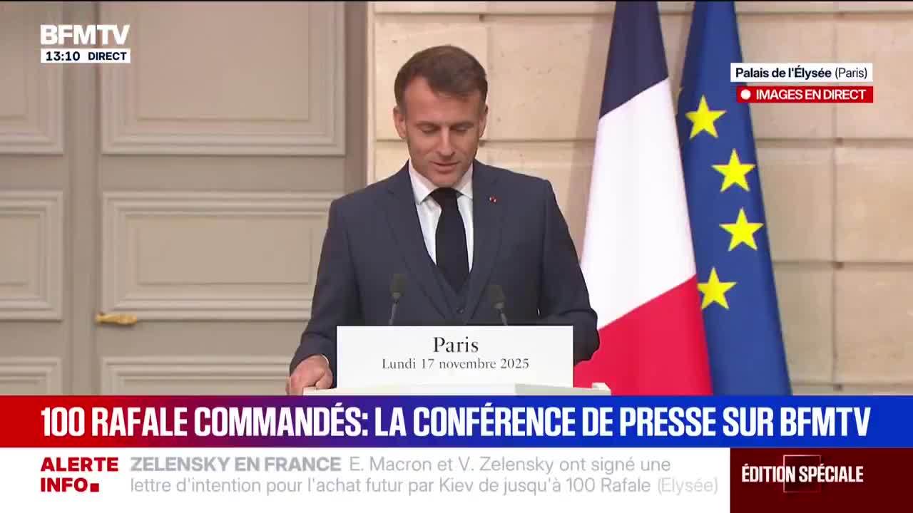 Everything is ready for peace, only Russia is refusing, declared Emmanuel Macron.