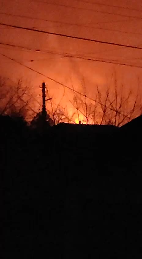 Several Shahed-type drones strikes were reported in Dobropillia of Donetsk region, fires started