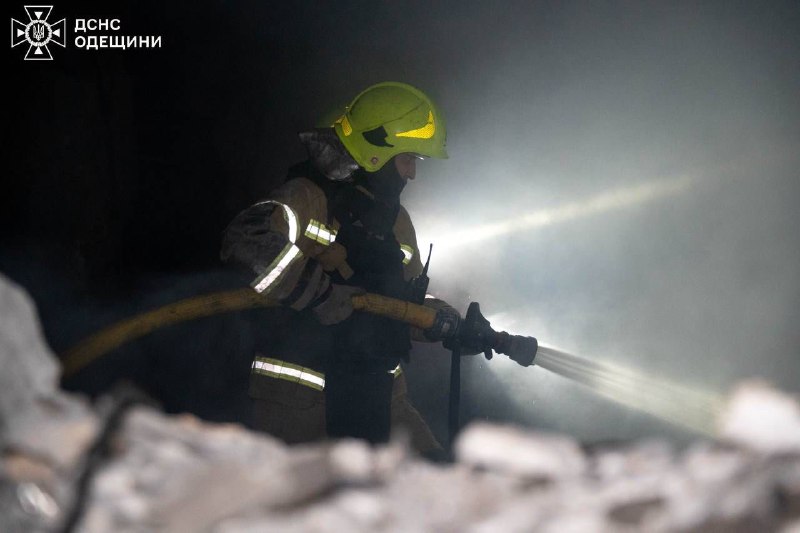 Пожежі в Одесі внаслідок ударів російських безпілотників