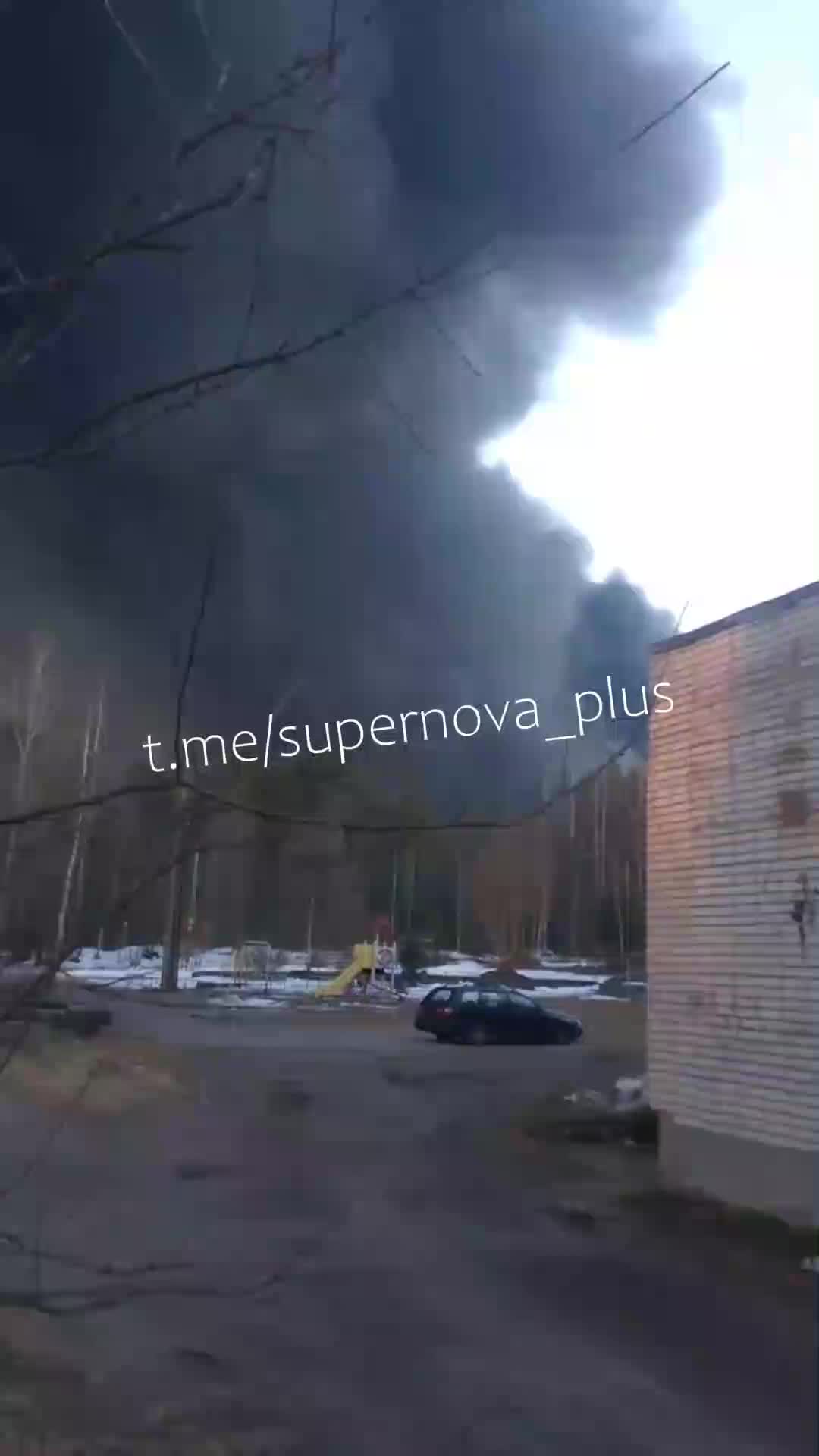 Fire at Primorsk port in Leningrad region of Russia