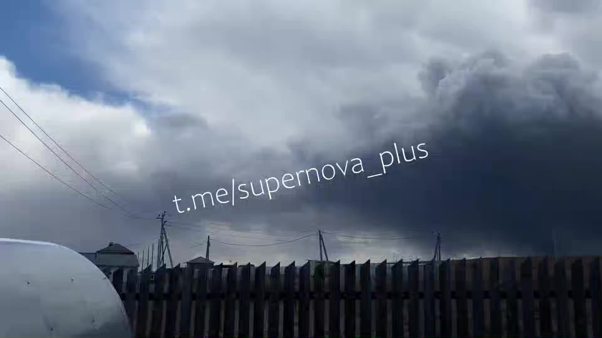 Thick smoke and rain with oil particles in Perm after drones raid