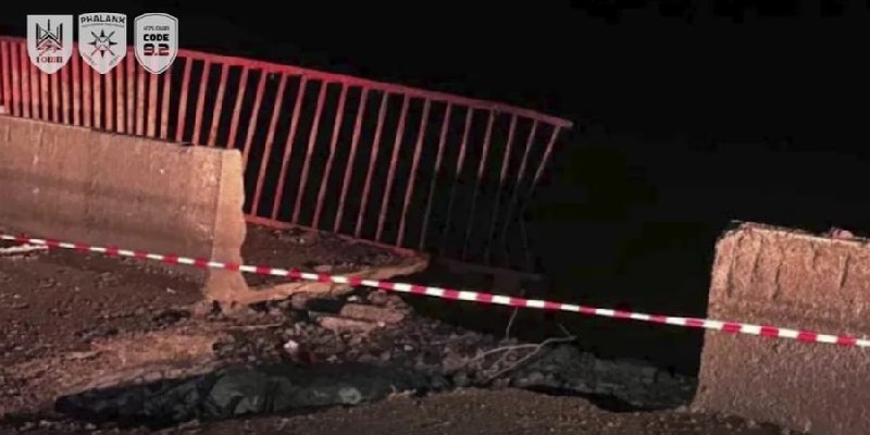 Chonhar köprüsü, birkaç gün içinde meydana gelen ikinci grevde ciddi şekilde hasar gördü.