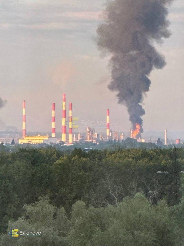 В Новокуйбышевске Самарской области был атакован нефтеперерабатывающий завод