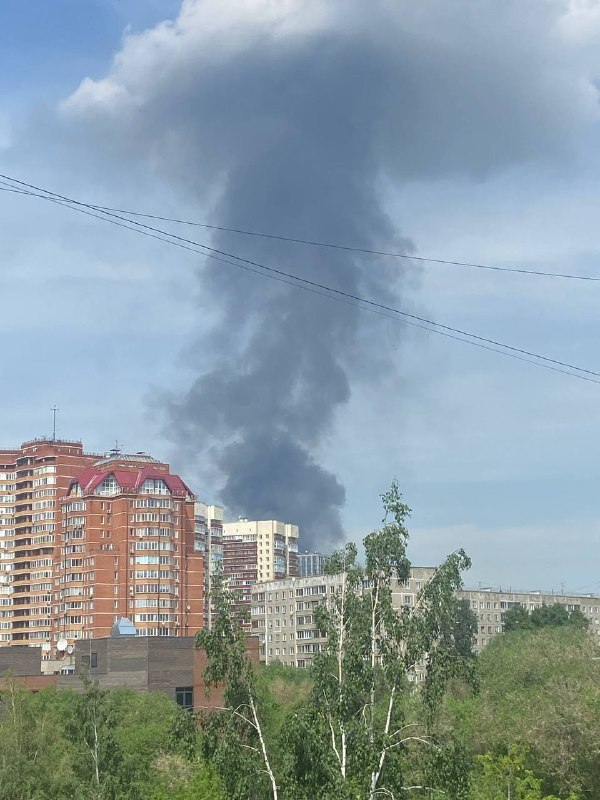 Повідомляється про пожежу на заводі Екран у Новосибірську