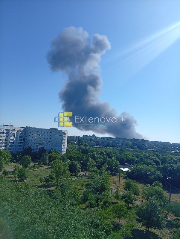 Пожежа на АЗС у Бердянську