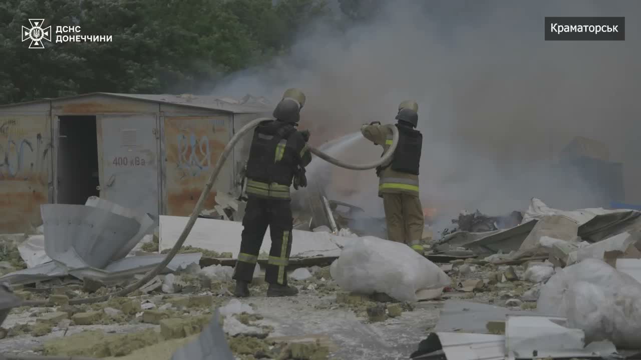 Kramatorsk'ta düzenlenen hava saldırısı sonucu 5 kişi yaralandı.