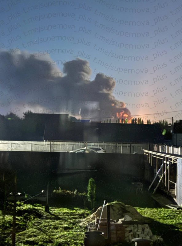 Fire at the Wildberries warehouse in Kotovsk of Tambov region after drones strikes
