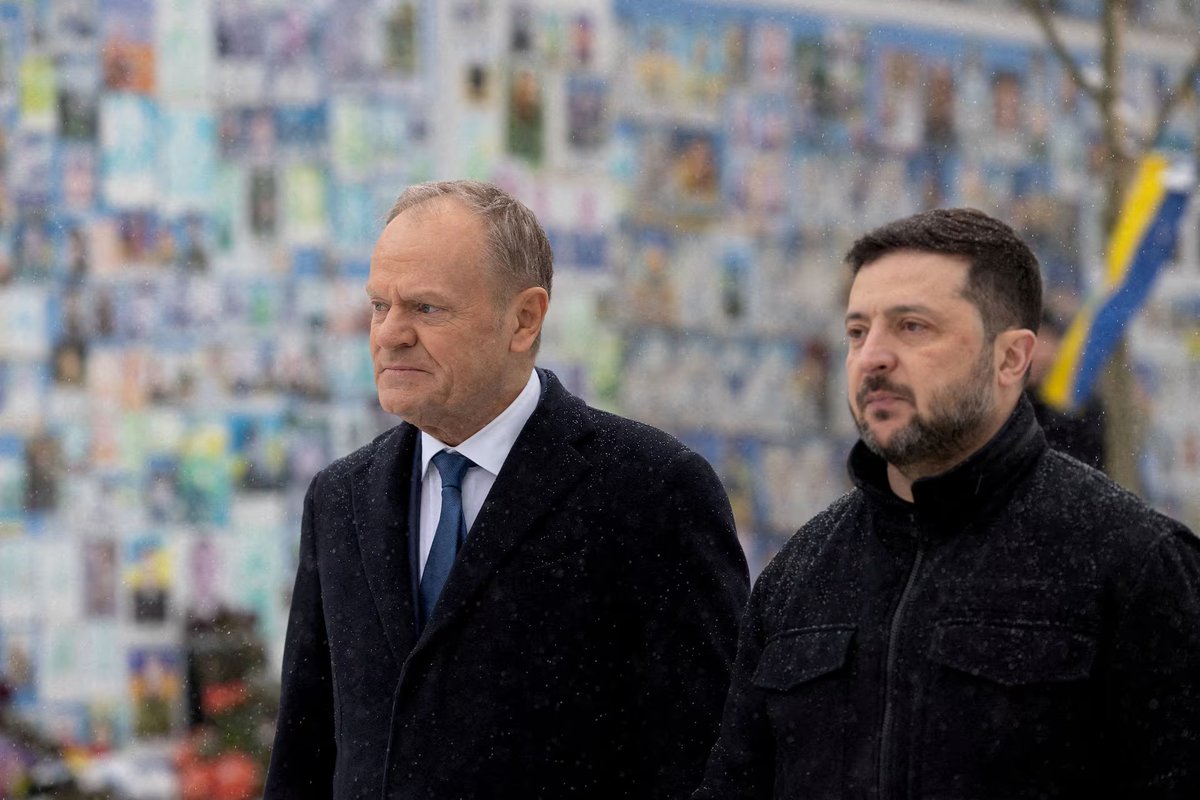 Polish PM Tusk said he received a fairly precise CIA briefing from Director Ratcliffe on what's coming in the months ahead, and revealed that Polish and Ukrainian services jointly averted a direct threat to a Poland-Ukraine border crossing overnight. He didn't specify the crossing or threat type