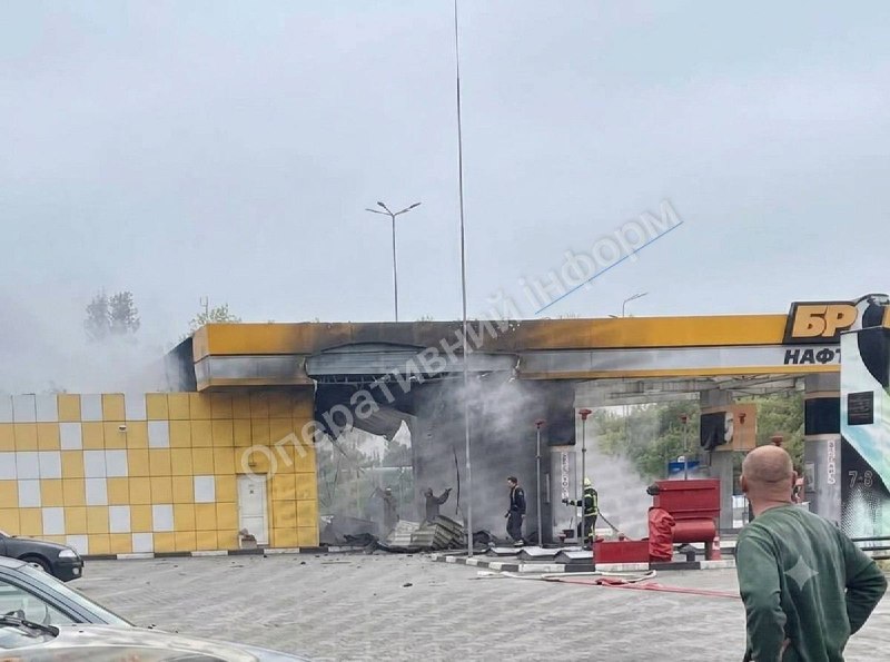Russian drones are targeting fuel station in Rivne, Zhytomyr regions