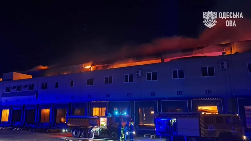 Russian drones strikes have targeted food warehouses in Odesa