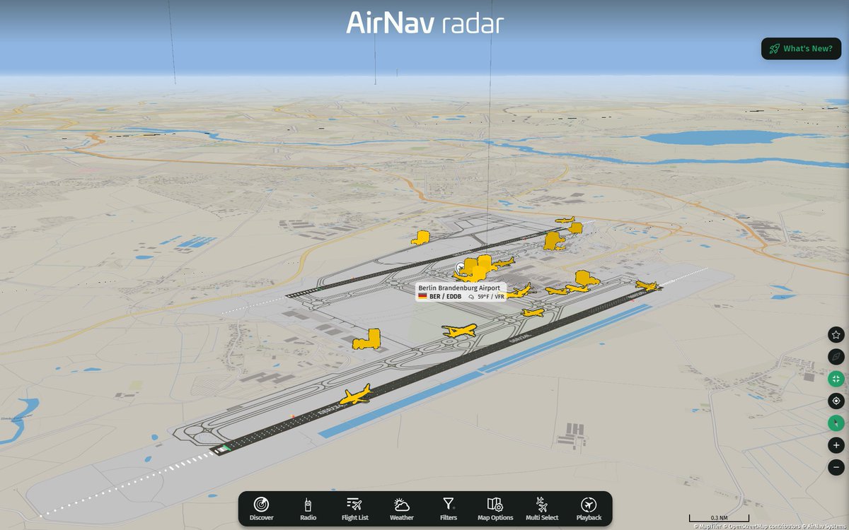 Drone activity in the area temporarily forced Berlin Brandenburg Airport (BER) to close today, disrupting flight operations and resulting in: 6 flights canceled 193 flights delayed Flight operations are now resuming at BER. Berlin Brandenburg Airport (BER) was temporarily closed after drone activity was reported in the area. Flight operations have now resumed, and the airport has reopened