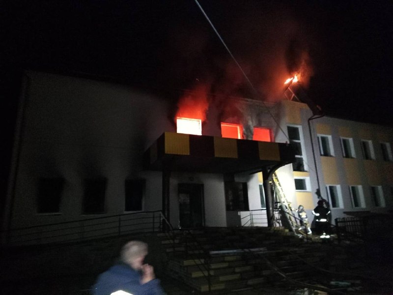 Russian drone strike hit a school in Ivankiv of Kyiv region