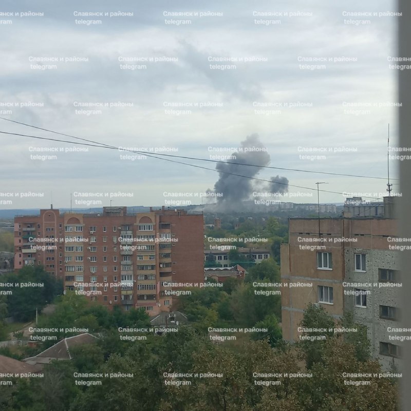Sloviansk'ta hava saldırısı