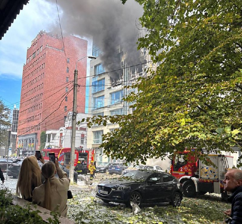 At least 1 person wounded as result of drone strike in Dnipro city