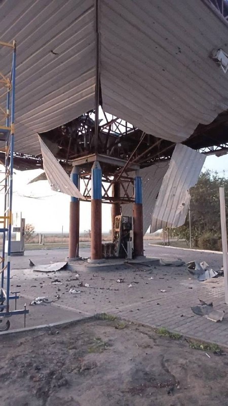Rus güçleri, Dnipropetrovsk bölgesinde iki kez Ukrayna'ya ait bir benzin istasyonuna saldırı düzenledi.