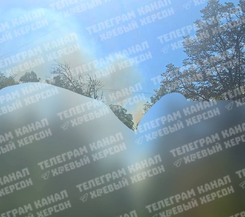 Пожежа в Корабельному районі Херсона після російських ударів