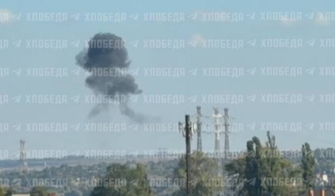 Explosions were reported near Dnipro city