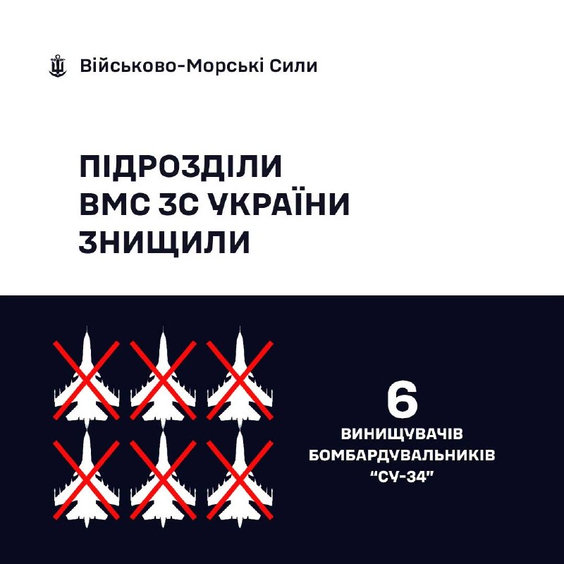 The Ukrainian Navy claims to have destroyed six Su-34MU aircraft in a Neptune missile strike on Borisoglebsk airfield in Russia's Voronezh region.