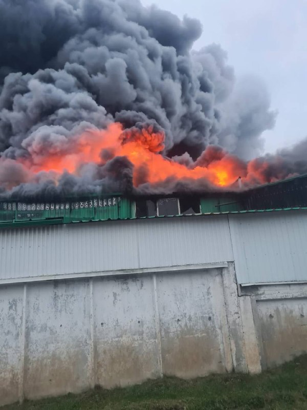Drone has attacked industrial enterprise in Manevychi of Volyn region