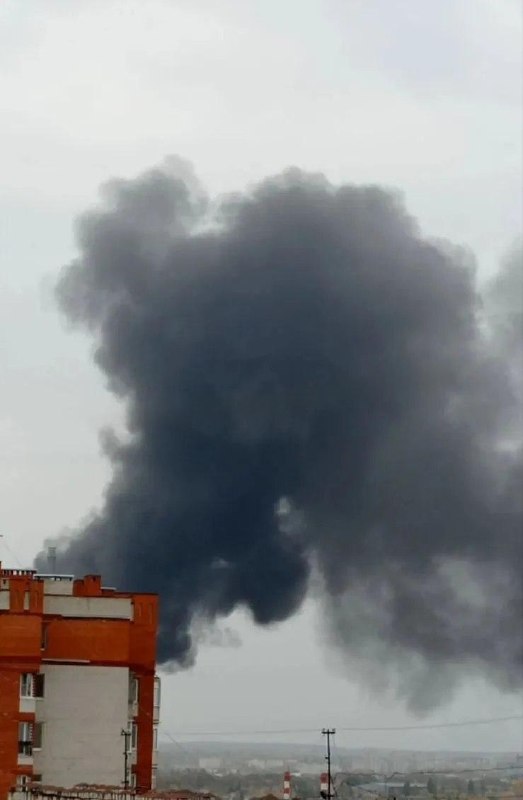 Fire at the substation in Belgorod after suspected drone strike
