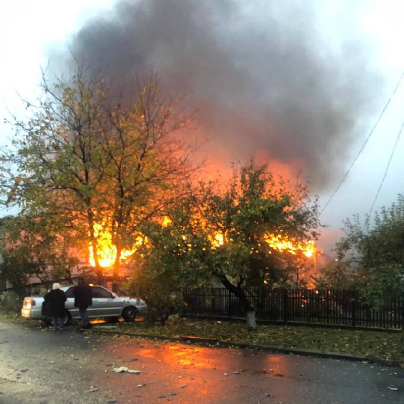 Two people killed in Russian attack on Khmelnytsky. Three more injured. Fires broke out in two residential buildings. Power outages reported in Shepetivka and Khmelnytsky districts.